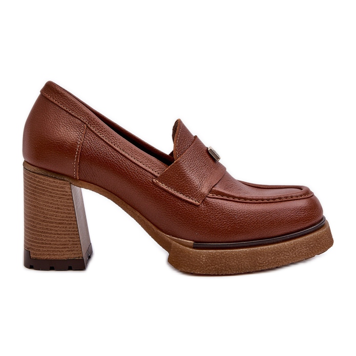Zazoo 20169 Zapatos Tacón Piel Marrón