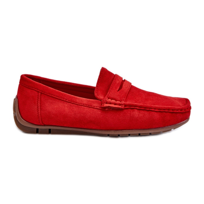 Mocasines Wesley de ante de hombre de color rojo Mocasines Wesley de ante de hombre de color rojo
