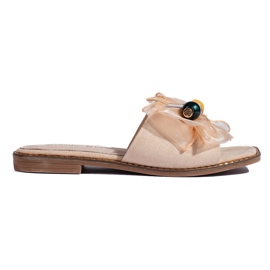 Chanclas de mujer clásicas beige