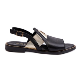 Zazoo 40385 Sandalias Mujer Piel Negro