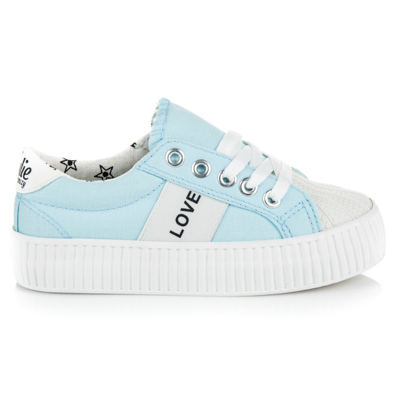 Kylie Zapatillas de niños Love &amp; Peace azul