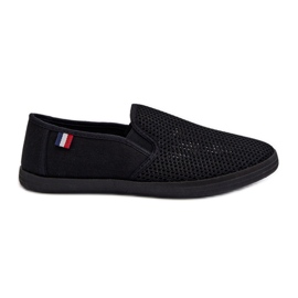 Zapatillas Deportivas Caladas para Hombre Zapatillas Negras Koboru negro