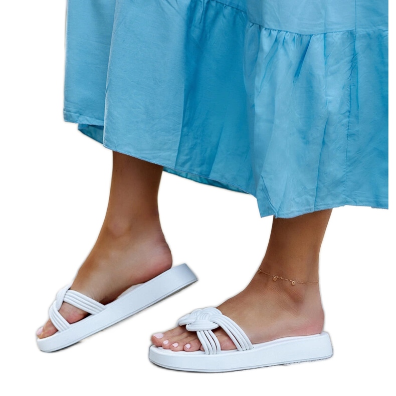 Chanclas Ferrei goma blanca blanco