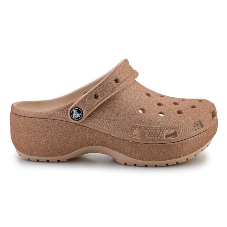 Chanclas Crocs Classic Platform Glitter Clog 207241-2DS marrón Chanclas Crocs Classic Platform Glitter Clog 207241-2DS marrón