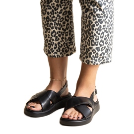 Sandalias plataforma Burnet negras negro