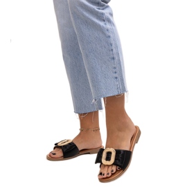 Chanclas negras con hebilla Limera negro