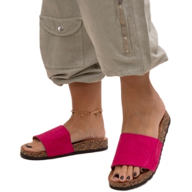 Chanclas clásicas con suela de corcho Matilte rosa