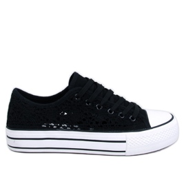 Zapatillas Ferrie de encaje negro