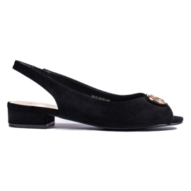 Sandalias mujer ante negro