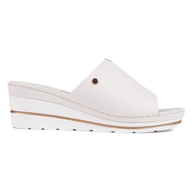 Sandalias cuña mujer cómodas blancas blanco