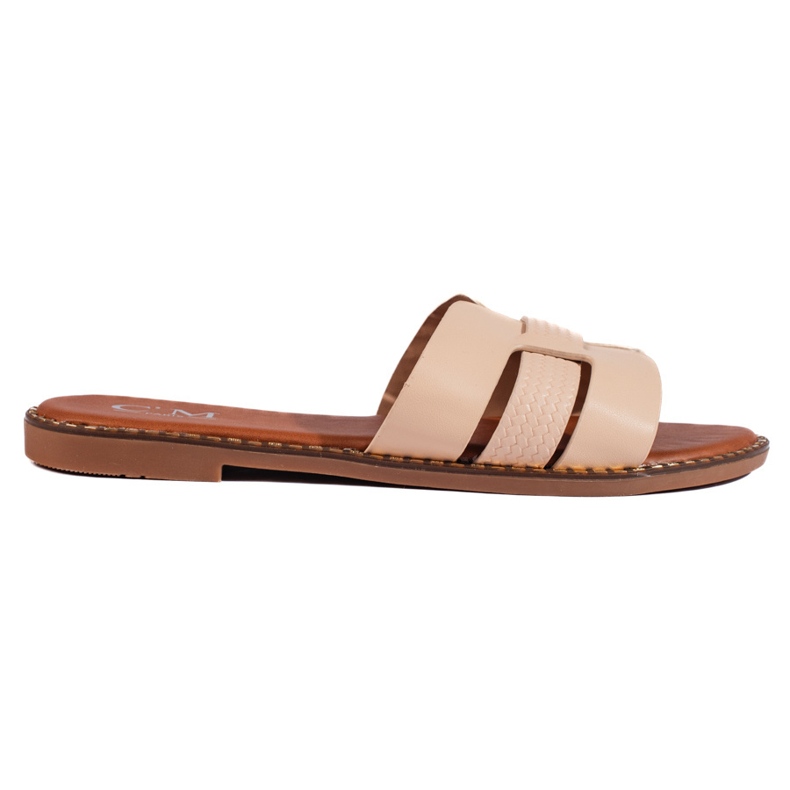 Chanclas de mujer clásicas beige