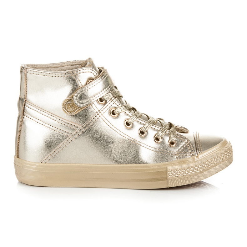 Seastar zapatillas altas con cordones amarillo