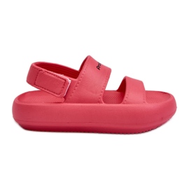 Sandalias ligeras de espuma con velcro ProWater PRO-24-05-02K Rosa