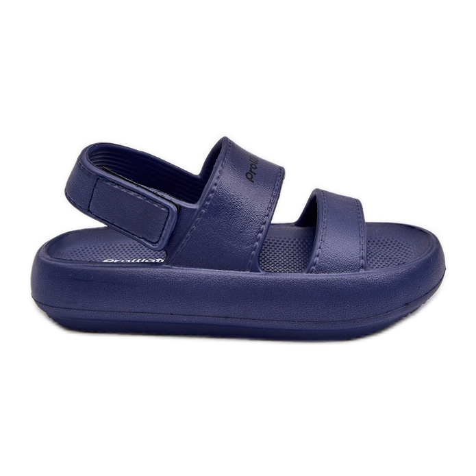 Sandalias ligeras de espuma con velcro ProWater PRO-24-05-01K Azul marino