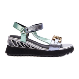 S.Barski Sandalias Cuña Mujer D&amp;A CR954 Verde