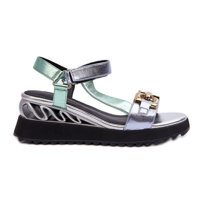 S.Barski Sandalias Cuña Mujer D&amp;A CR954 Verde