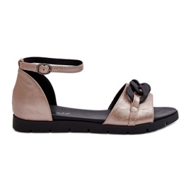 Sandalias Planas De Mujer Con Cadena Vinceza 17320 Dorado Sandalias Planas De Mujer Con Cadena Vinceza 17320 Dorado