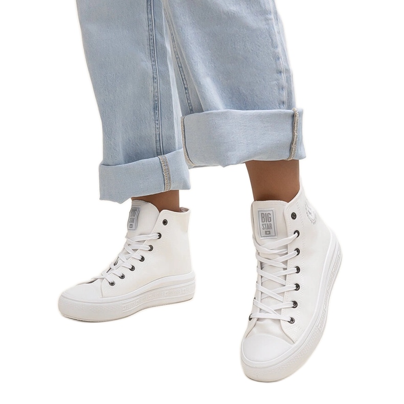 Zapatillas altas blancas Big Star LL274A183 blanco