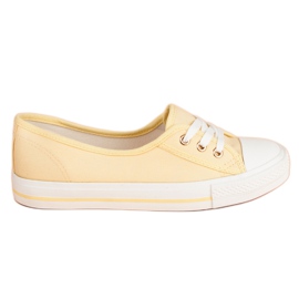 Marquiz Zapatillas Atadas amarillo