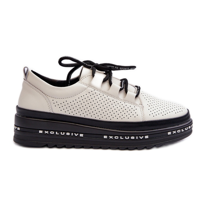 Zapatos Mujer Piel con Plataforma S.Barski LR769A Beige