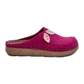 Pantuflas de Fieltro Mujer Inblu ED000013 Fucsia rosa