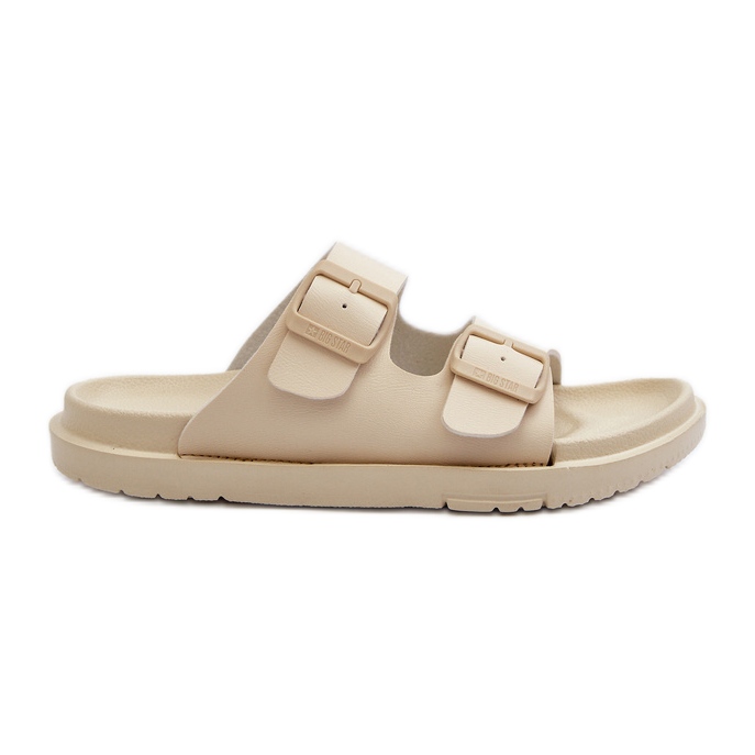 Chanclas Mujer Espuma Ligera Con Hebillas Big Star NN274A752 Beige