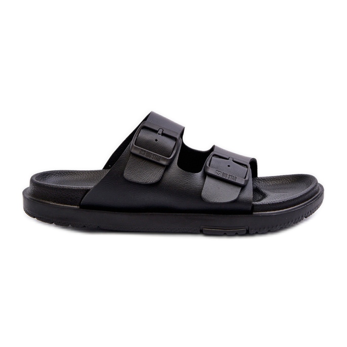 Chanclas de mujer de espuma ligera con hebillas Big Star NN274A750 Negro