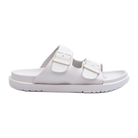 Chanclas Mujer Espuma Ligera Con Hebillas Big Star NN274A751 Blanco