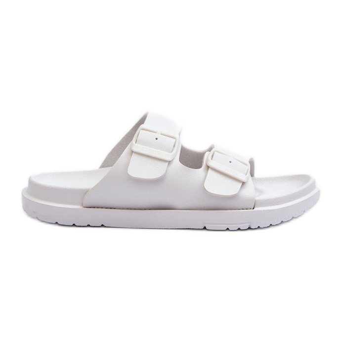 Chanclas Mujer Espuma Ligera Con Hebillas Big Star NN274A751 Blanco