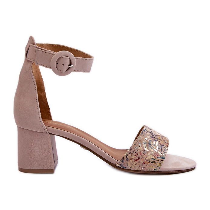 Sandalias Tacón Ante Maciejka 04141-49 Beige
