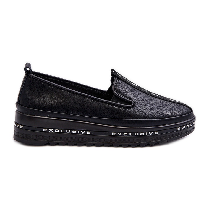 Zapatos de Mujer de Piel con Plataforma S.Barski LR260, Negro