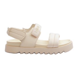 Sandalias Plataforma Mujer Big Star NN274751 Beige