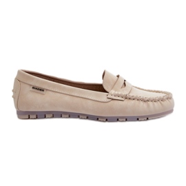 Mocasines Mujer Piel Ecológica Beige Claro Celoria