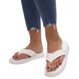 Chanclas planas Shishal blanco