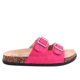 Ponses Pantuflas corcho fucsia rosa