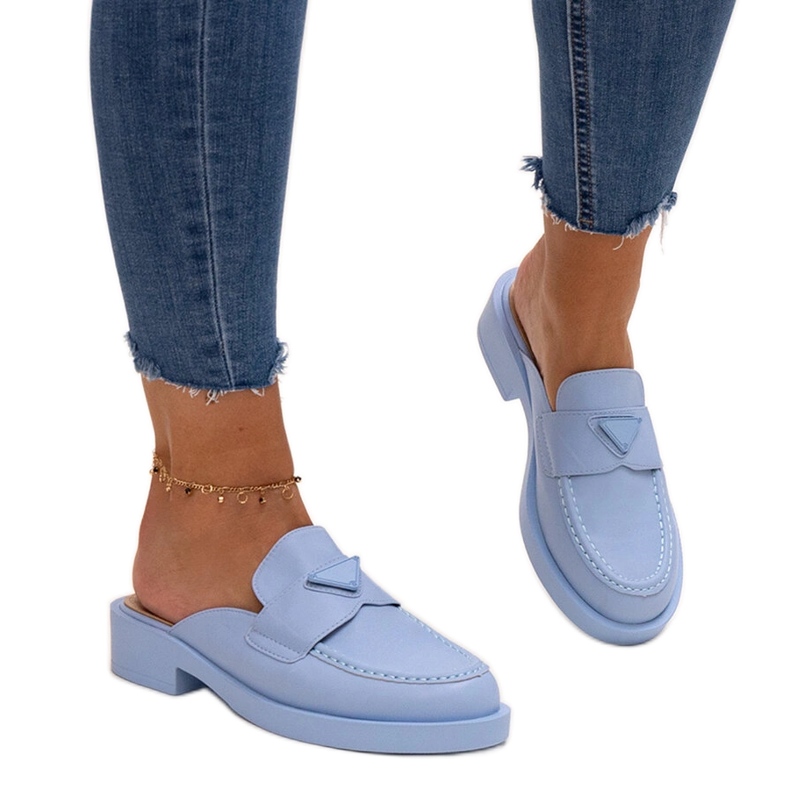 Mules con puntera cerrada Berkshire azul