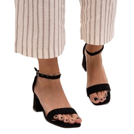 Sandalias de tacón Issa negras negro