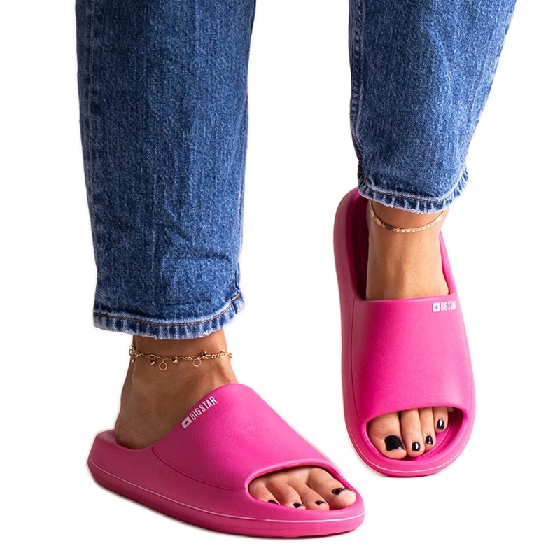 Chanclas Big Star rosa oscuro NN274A041 rosado