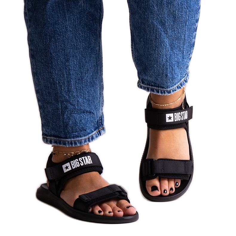 Sandalias deportivas negras Big Star HH274A024 negro Sandalias deportivas negras Big Star HH274A024 negro