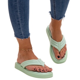 Chanclas planas Shishal verde