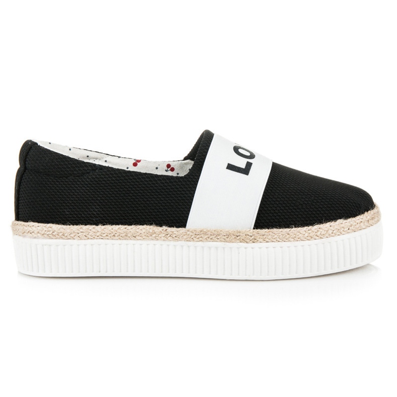 Kylie Alpargatas Love &amp; Peace negro