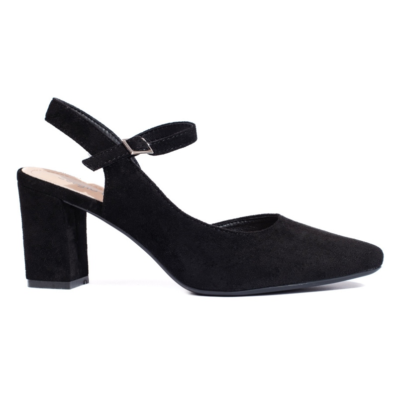 Zapatos de tacón negros de mujer con estilo de Sergio Leone Zapatos de tacón negros de mujer con estilo de Sergio Leone