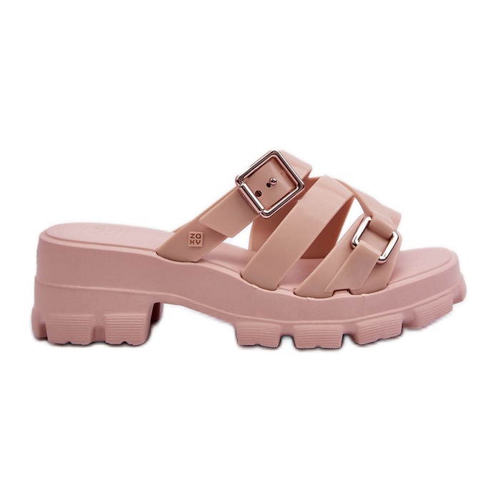 Chanclas Mujer Perfumadas Tacón Bajo ZAXY NN285044 Rosa Claro rosado Chanclas Mujer Perfumadas Tacón Bajo ZAXY NN285044 Rosa Claro rosado