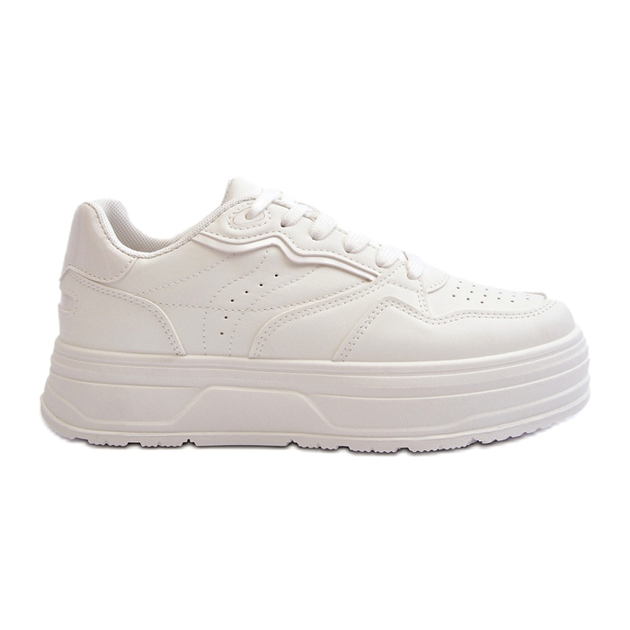 News Zapatillas deportivas femeninas en la plataforma White blanco