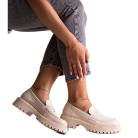 Zapatos piel beige Big Star LL274457