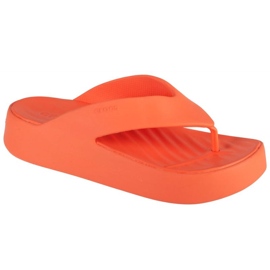 Chanclas Crocs Gataway Platform Flip W 209410-84F naranja