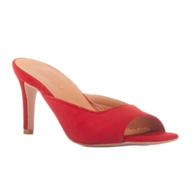 Marco Shoes chanclas palermo rojo