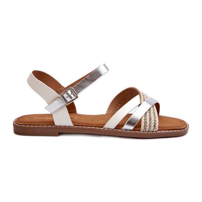 Sergio Leone SK085H Sandalias Mujer Ecopiel Blanco