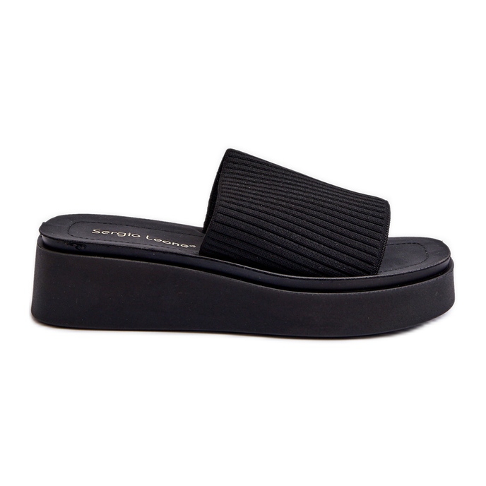 Chanclas Plataforma Mujer Sergio Leone SK083H Negro