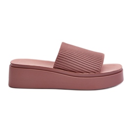 Sergio Leone SK083H Chanclas con Plataforma Mujer, Rosa rosado